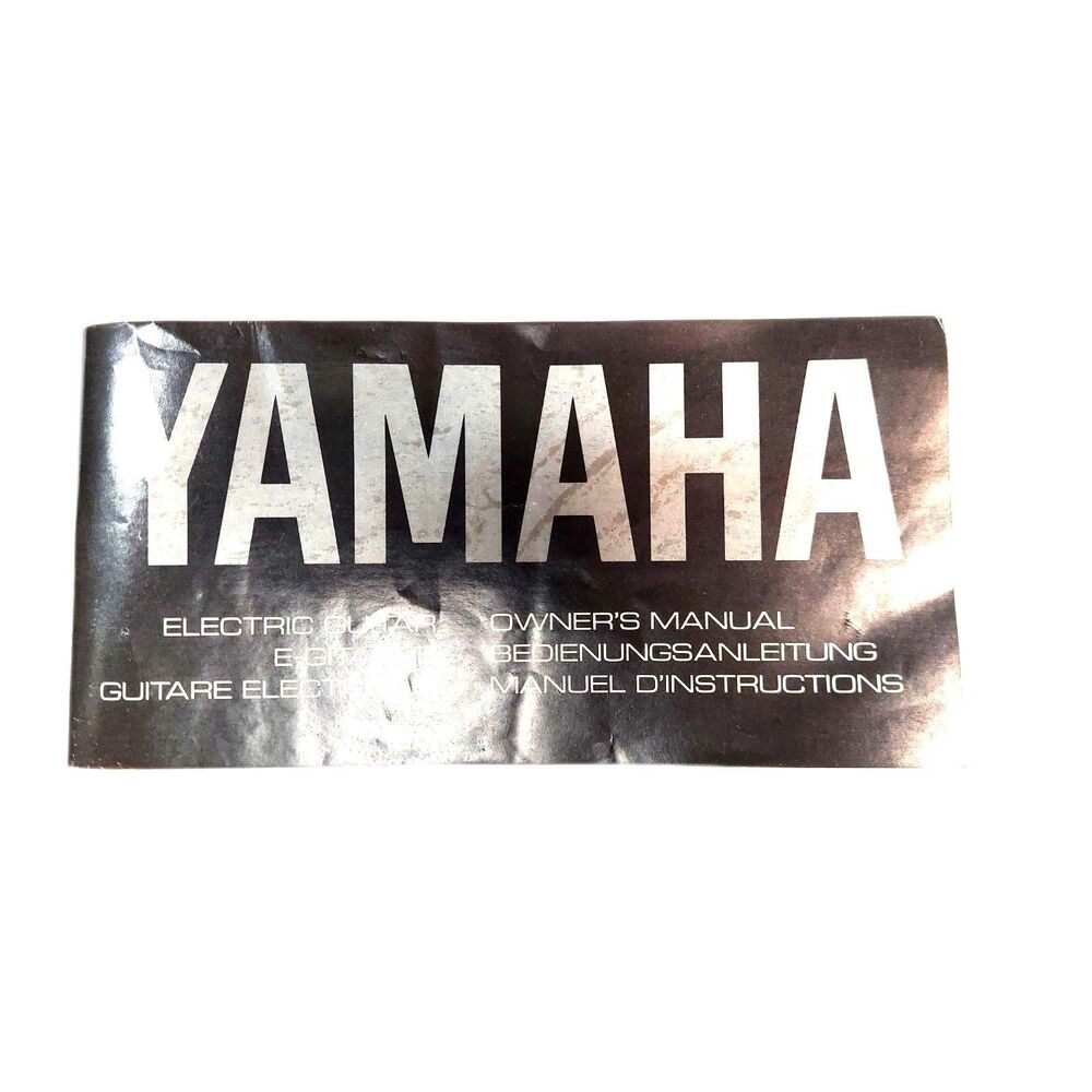 Yamaha Electric Guitar Owner's Manual English/Japanese/German/French